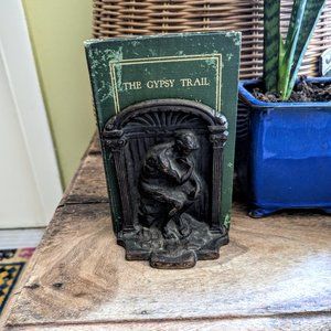 Rodin's The Thinker Cast Metal Vintage Bookends